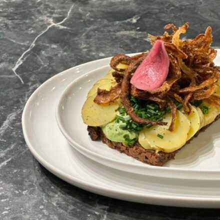 Kartoffelmad med ristede løg