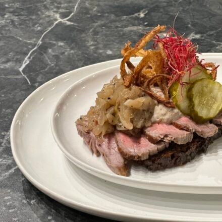 Roastbeef med bløde løg